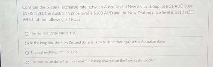 Convert Australian Dollars (AUD) to NZ Dollars (NZD) in Foreign Currency