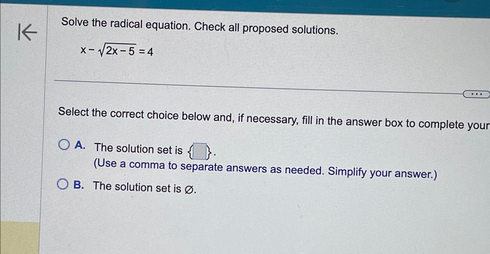 Solved Solve the radical equation. Check all proposed | Chegg.com