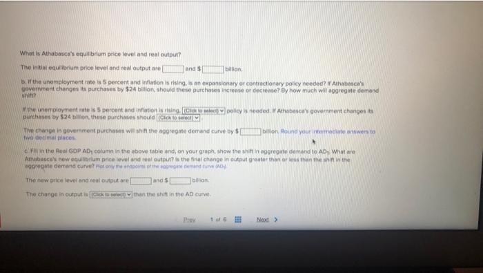 Solved Check my work 1 The table below shows aggregate | Chegg.com