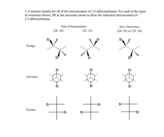 Solved 1. Construct models for both R-2-chlorobutane and its | Chegg.com