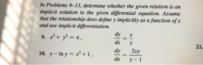 Solved In Problems 9–13, determine whether the given | Chegg.com