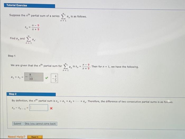 Solved Suppose the nth partial sum of a series ∑n=1∞an is | Chegg.com