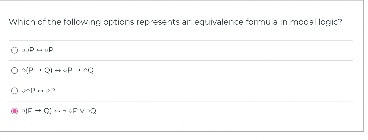 Solved Which of the following options represents an | Chegg.com