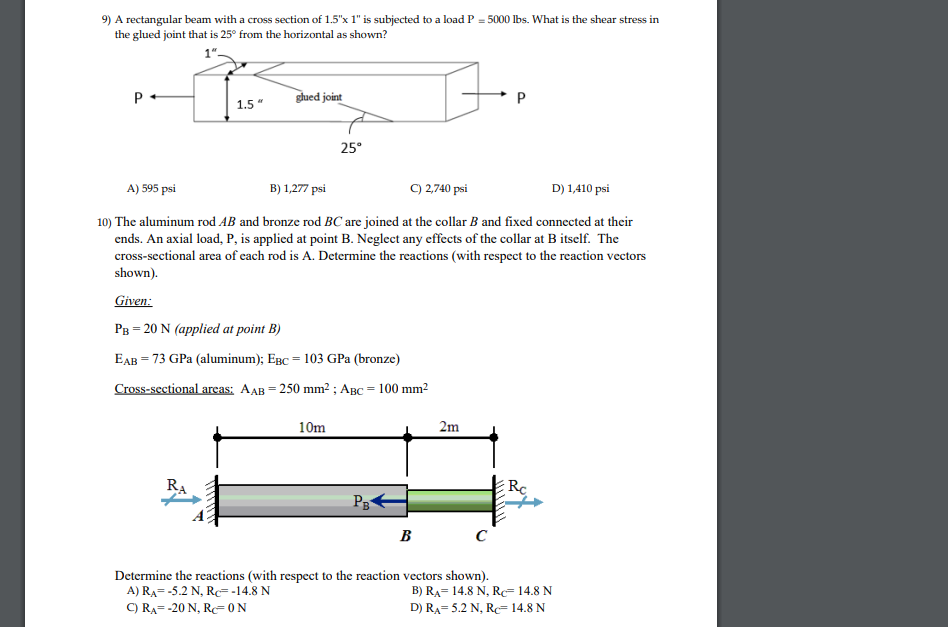 Solved A rectangular beam with a cross section | Chegg.com
