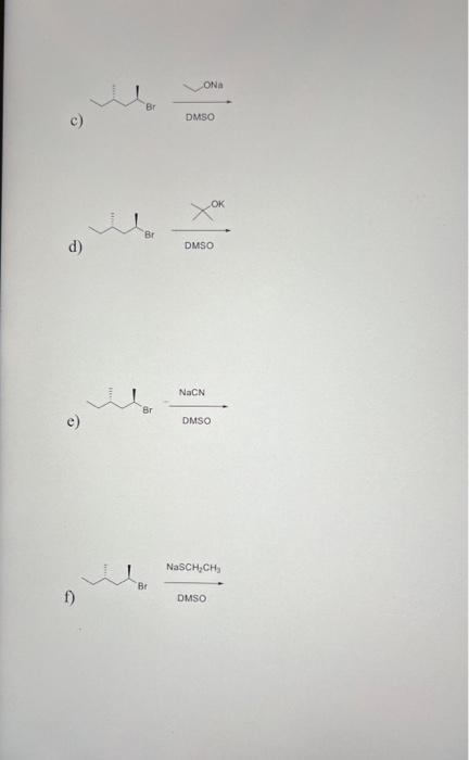 Solved draw all product (s) of each reaction below and show | Chegg.com