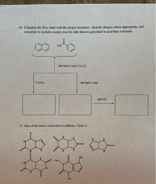 16 Complete The Flow Chart With The Proper Chegg Com