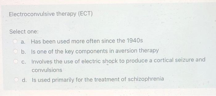 Electroconvulsive Therapy - More than a shocking treatment?