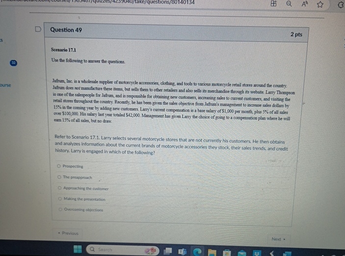 Solved Question 492 ﻿ptsScenario 17.1Use the folloxing to | Chegg.com