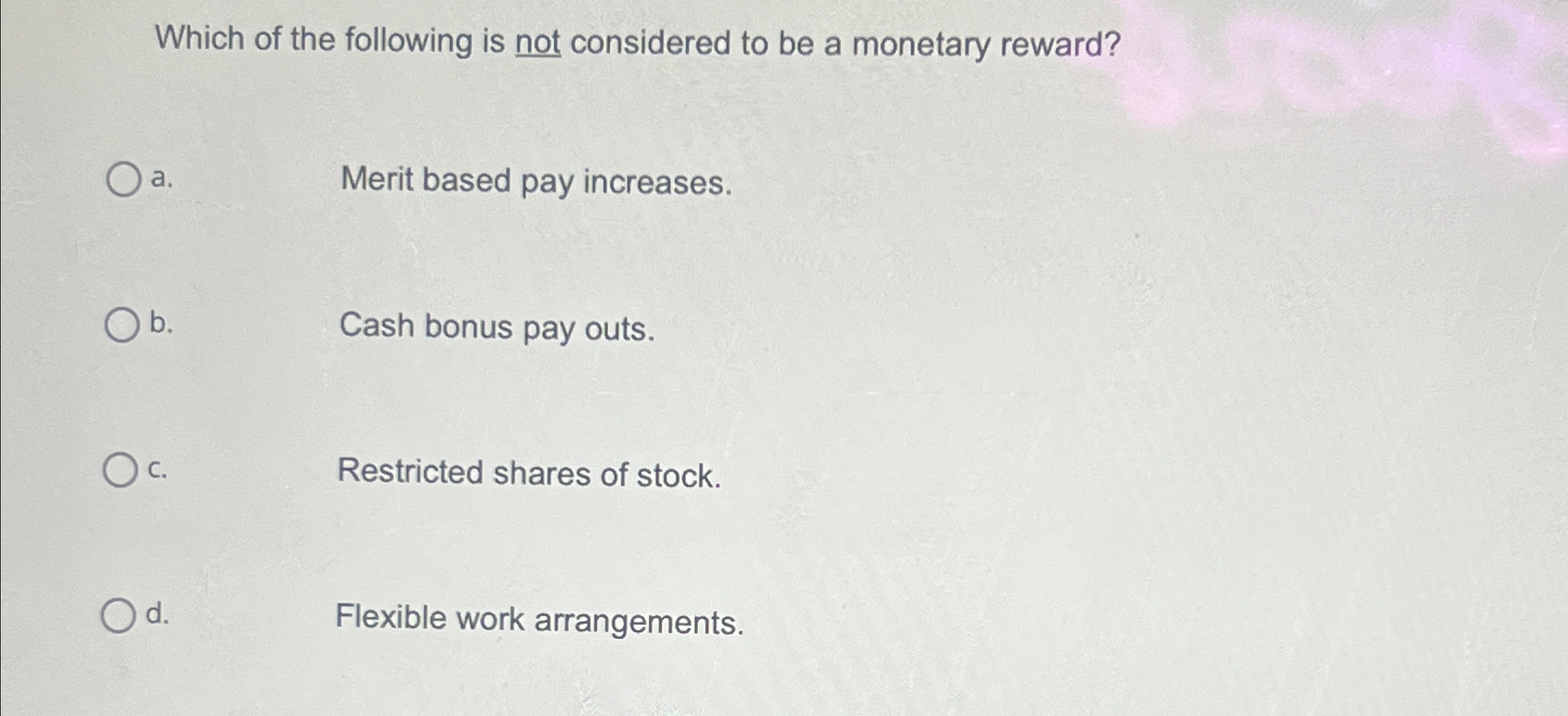 Solved Which of the following is not considered to be a | Chegg.com