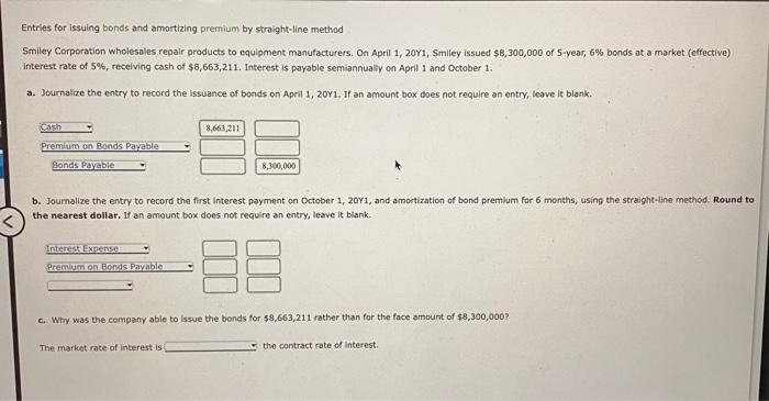 Solved Entries for issuing bonds and amortizing premium by | Chegg.com