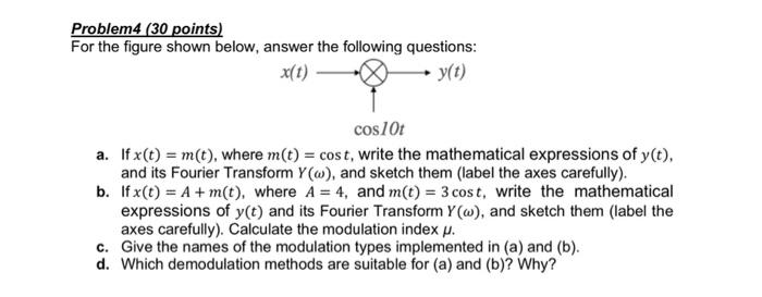 Solved Problem 4 (30 points) For the figure shown below, | Chegg.com