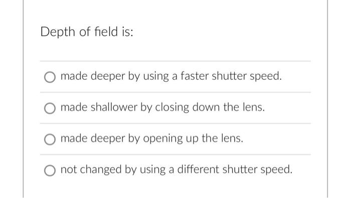 How does a shutter control light? By controlling the | Chegg.com