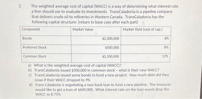 Why Do You Need the Weighted Average Cost of Capital (WACC)?