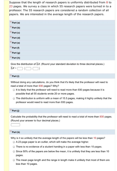 average research paper length