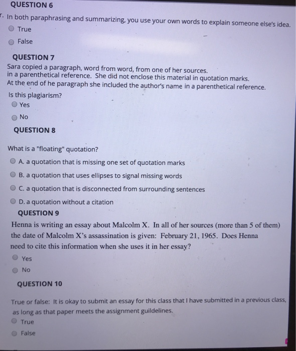 Solved Question 1 Mark Took A Passage From One Of His Chegg Com