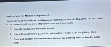 Instructions For Module Assignment-1:You are provided | Chegg.com