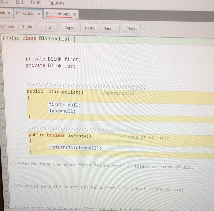 Solved Exercise 1: Download the doublyLinkedLists.zip | Chegg.com