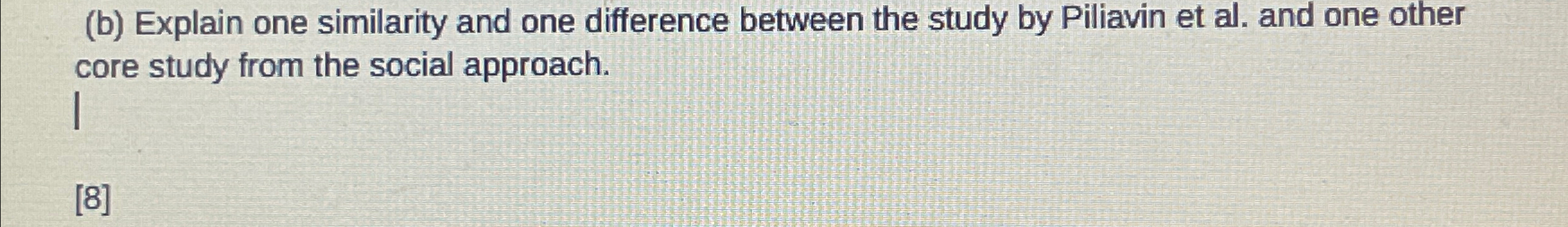 Solved (b) ﻿Explain one similarity and one difference | Chegg.com