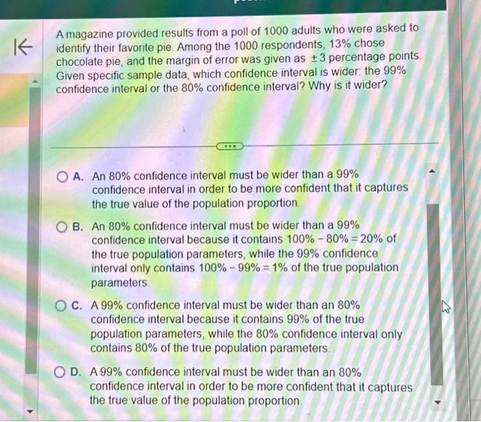 Solved A magazine provided results from a poll of 1000 | Chegg.com