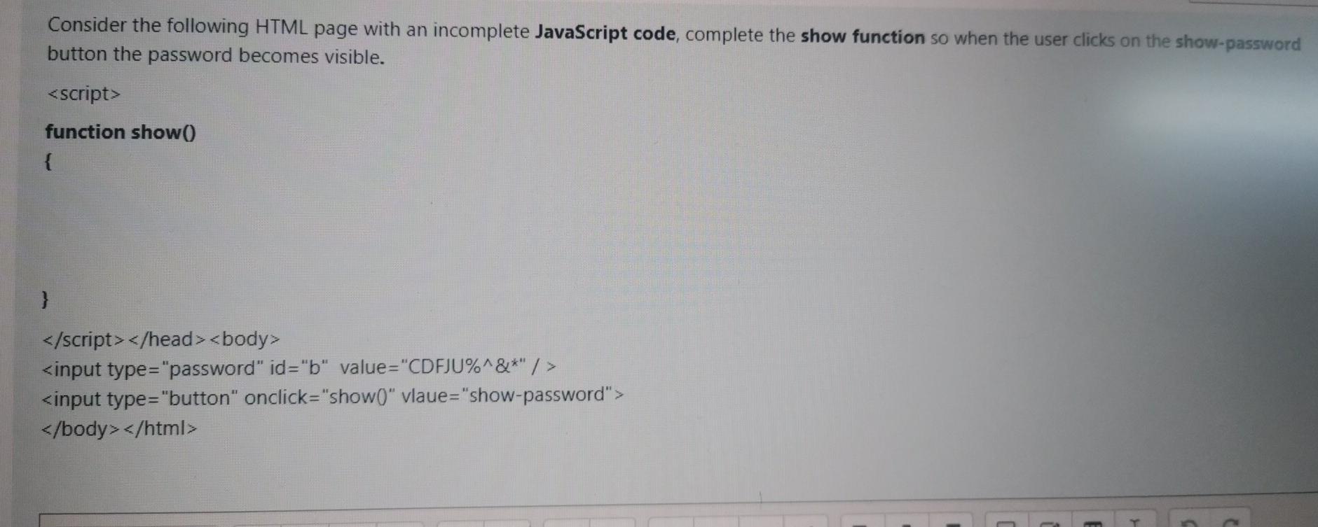 Solved Solve the code on Web App And I'm on an exam | Chegg.com