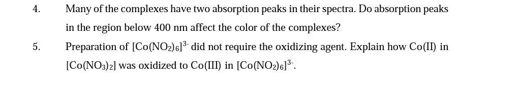 Solved (a) Preparation of Hexanitrocobaltate (III) | Chegg.com | Chegg.com