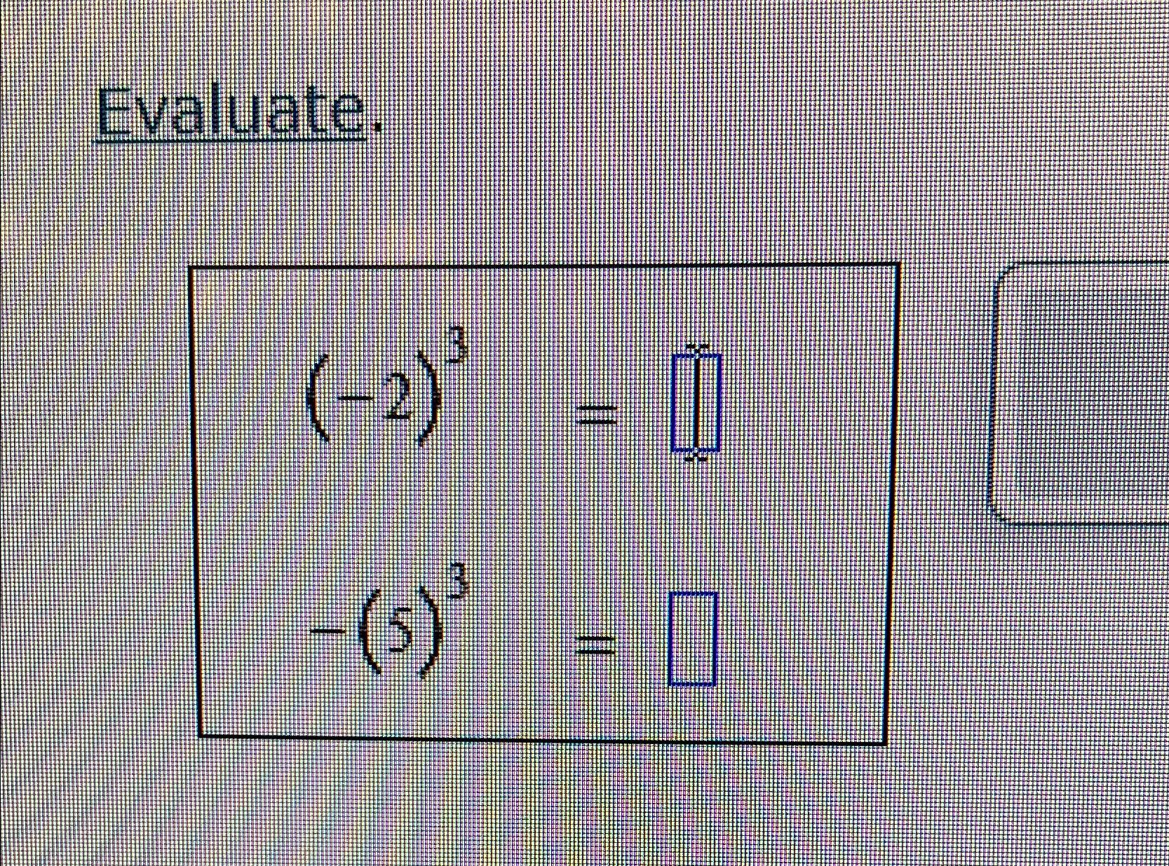 evaluate 5 3 17 8 − 2