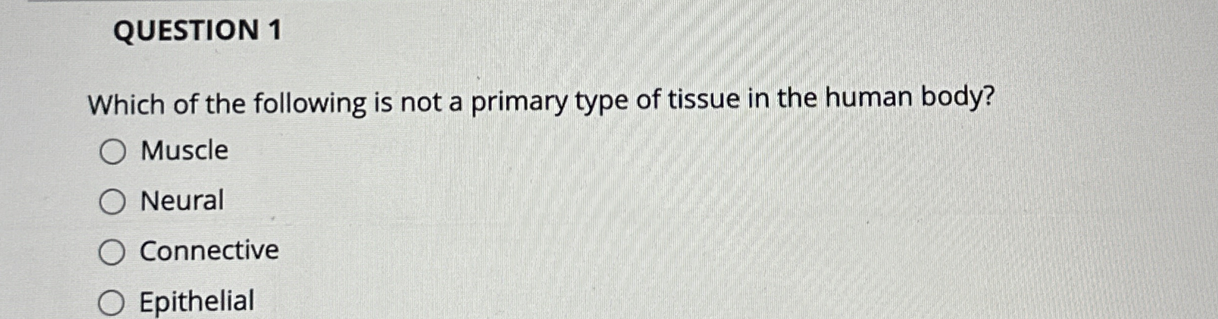 Solved QUESTION 1Which of the following is not a primary | Chegg.com