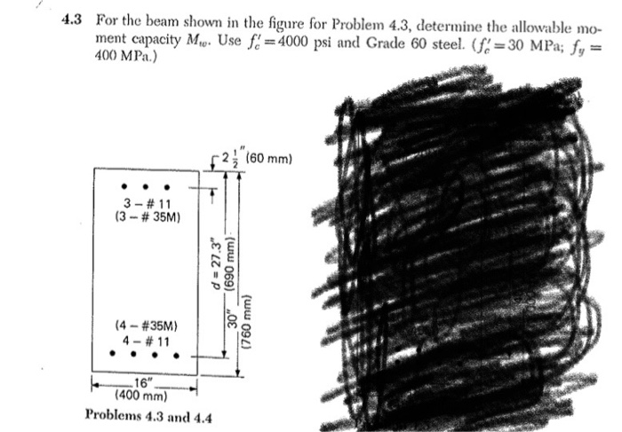 Solved 4.3 For the beam shown in the figure for Problem 4.3, | Chegg.com