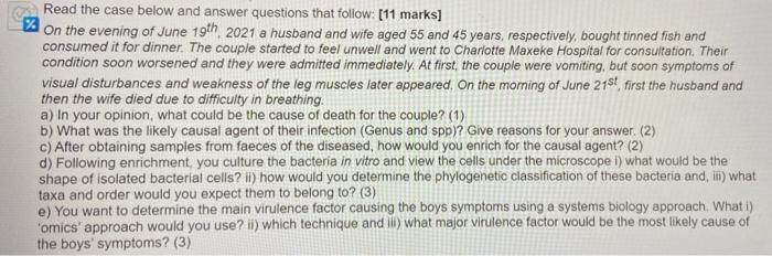 Solved Read the case below and answer questions that follow: | Chegg.com