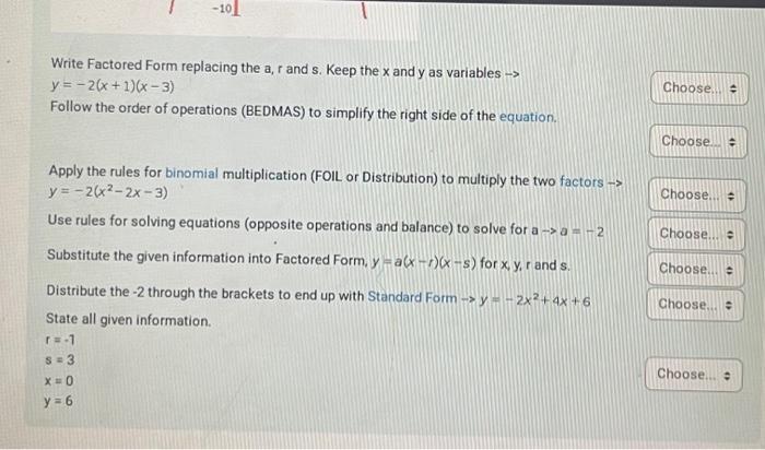 Solved Put the steps required to write a function equation | Chegg.com