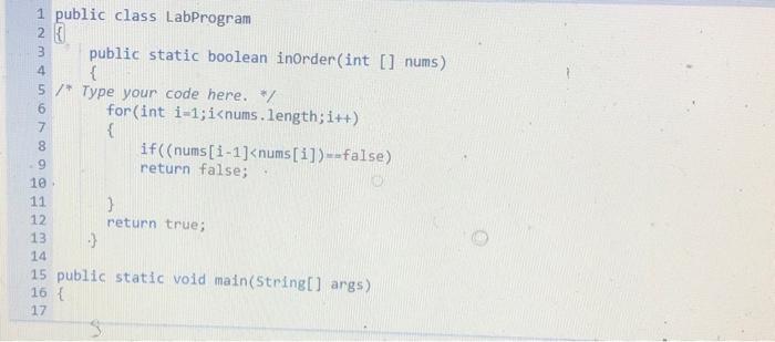 Solved 7.17 LAB: Check if array is sorted (EO) Write the | Chegg.com