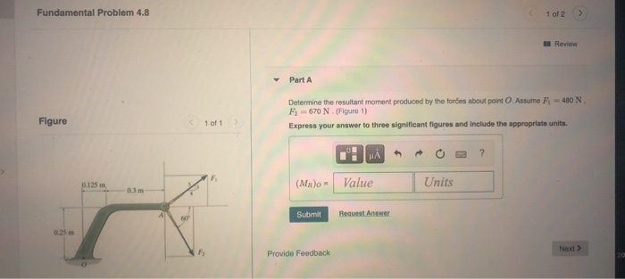 Solved Fundamental Problem 4.8 1 of 2 Review Part A | Chegg.com