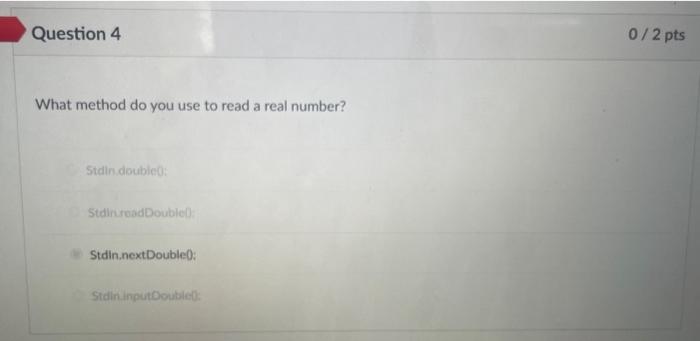 Solved What Method Do You Use To Read A Real Number? Stdin | Chegg.com