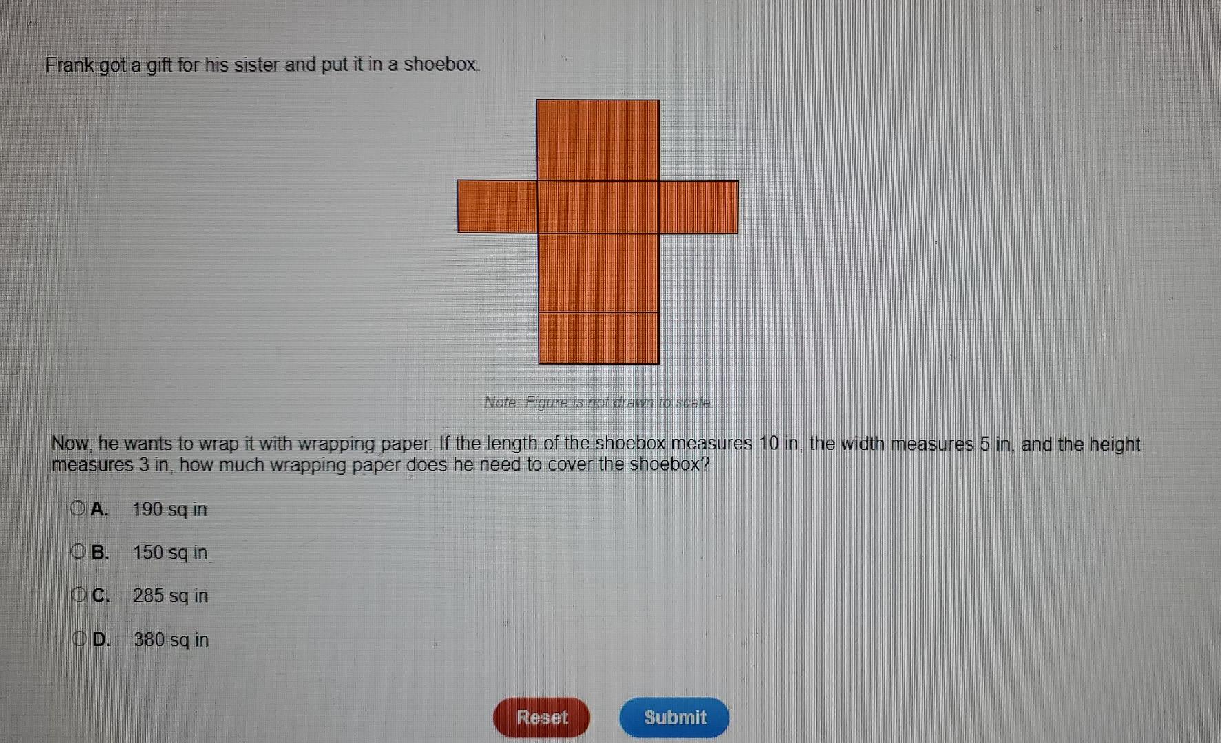 Solved Frank got a gift for his sister and put it in a