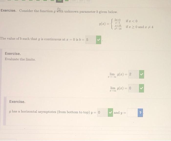 Solved Exercise. Consider the function g with unknown | Chegg.com