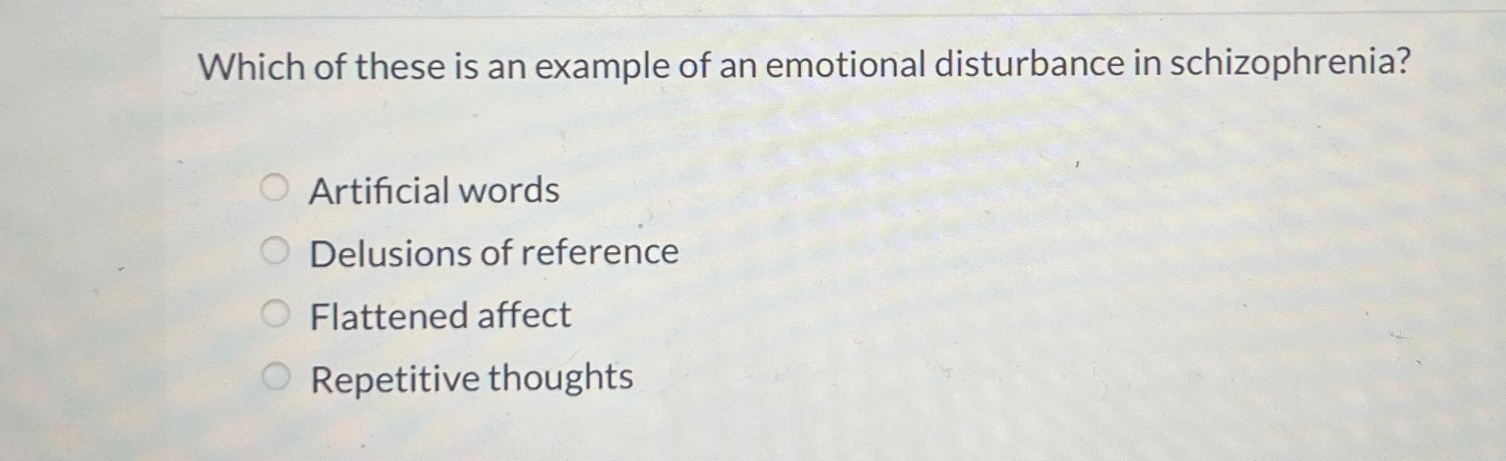Solved Which of these is an example of an emotional | Chegg.com