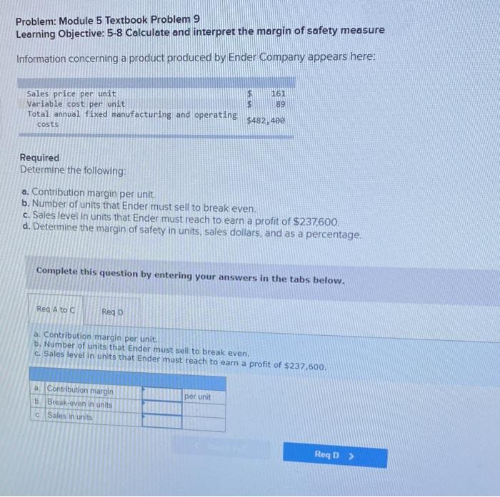 Solved Problem: Module 5 Textbook Problem 9 Learning | Chegg.com