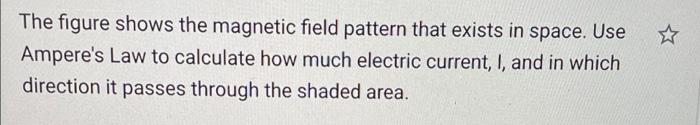 Solved The figure shows the magnetic field pattern that | Chegg.com