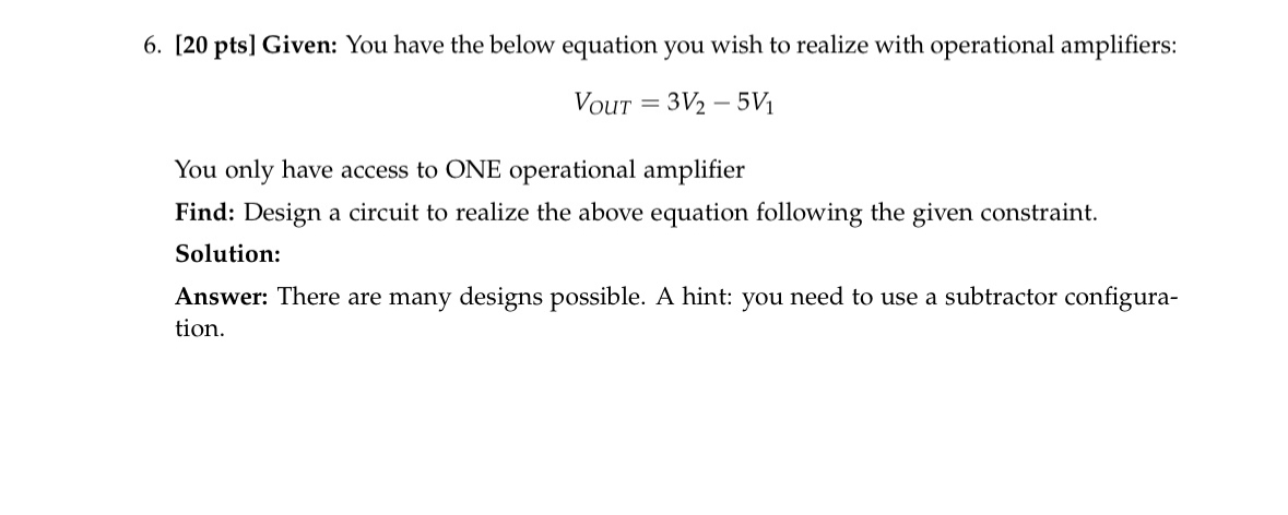 Solved [20 ﻿pts] ﻿Given: You have the below equation you | Chegg.com