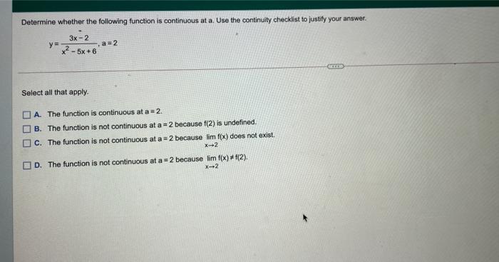 Solved Determine whether the following function is | Chegg.com