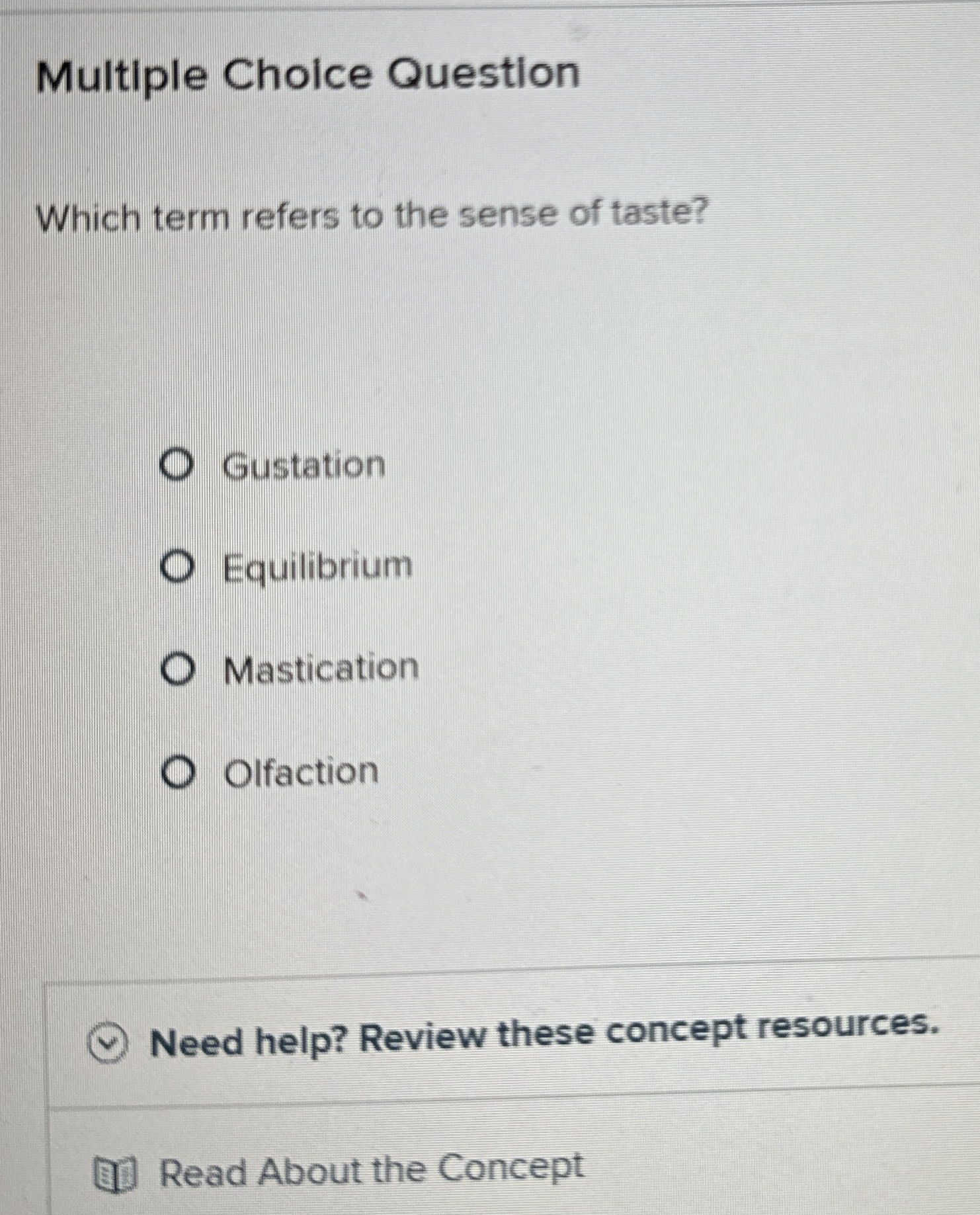 Solved Multiple Choice QuestionWhich term refers to the | Chegg.com