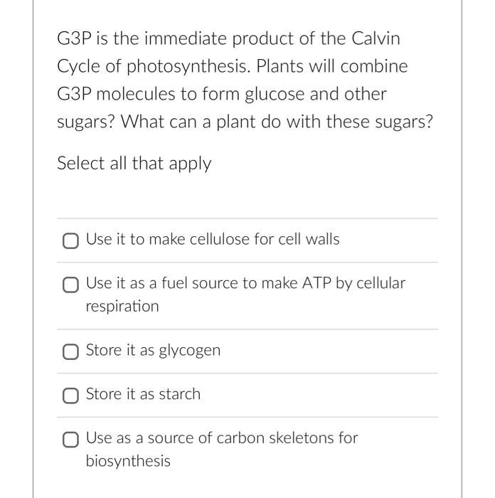 solved-the-main-purpose-of-the-calvin-cycle-of-chegg