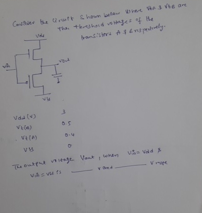 Solved Cosider the cirwit shown below where vta s ﻿tb B ﻿are | Chegg.com