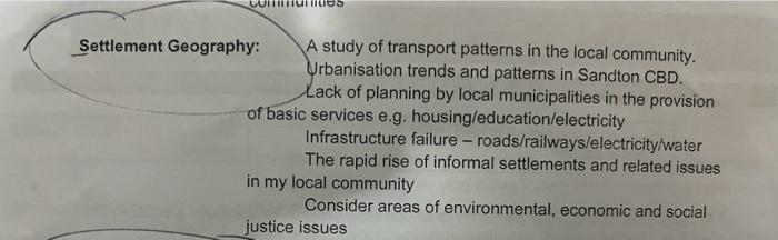 a study of transport patterns in the local community hypothesis