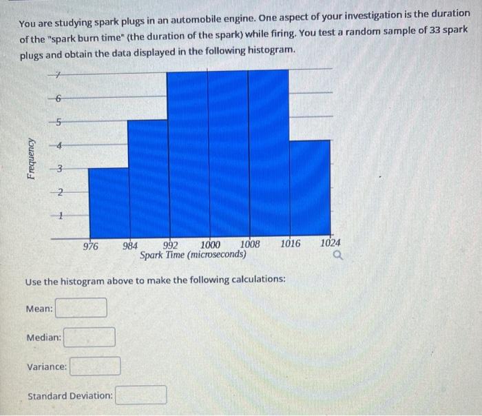 Solved You are studying spark plugs in an automobile engine. | Chegg.com