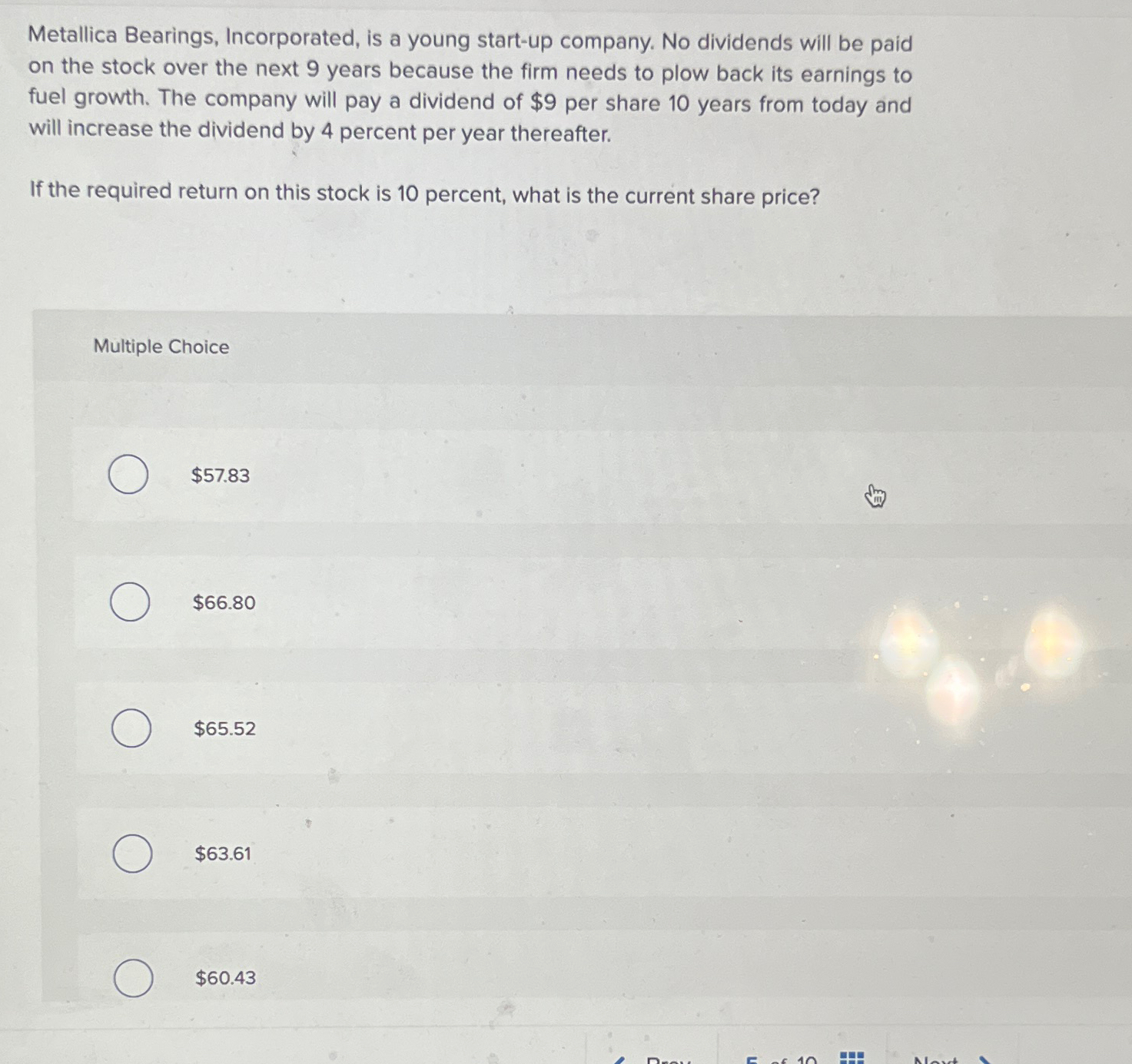 Solved Metallica Bearings, Incorporated, is a young startup