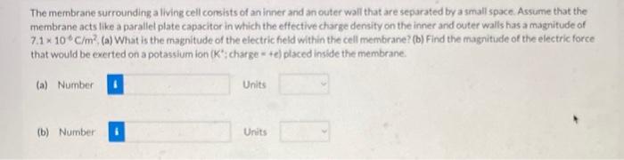 Solved The membrane surrounding a living cell corsists of an | Chegg.com