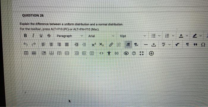 Solved Explain the difference between a uniform distribution | Chegg.com