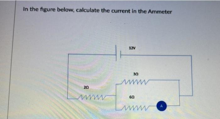 Solved In the figure below, calculate the current in the | Chegg.com