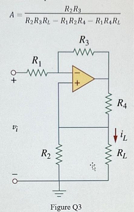 Solved A voltage-to-current converter is shown in Figure Q3, | Chegg.com